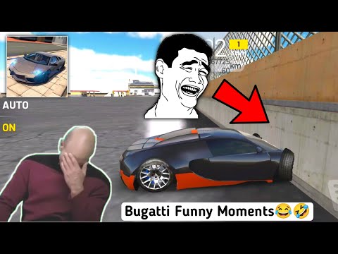 Bugatti Veyron 🤣Funny Fails Moment🤣 Extreme Car Driving Simulator