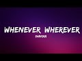 Shakira Whenever Wherever Lyrics Lyrics Video Official