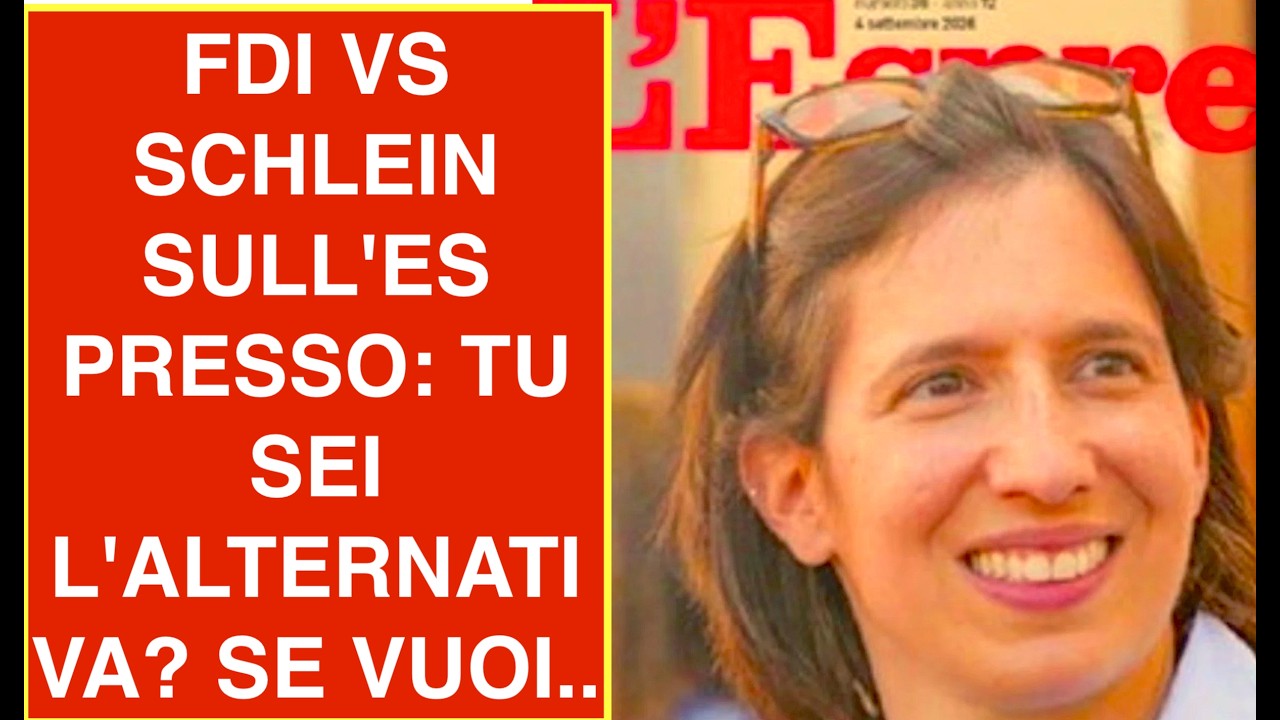 FDI VS SCHLEIN SULL'ESPRESSO: TU SEI L'ALTERNATIVA? SE VUOI..