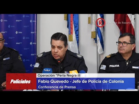 Operativo Perla Negra III - Fabio Quevedo Jefe de Policía de Colonia