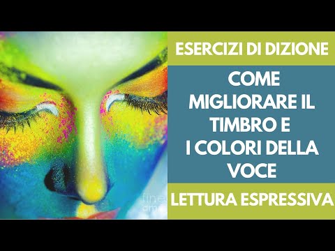 Corso di Dizione Online: Esercizi sui Colori della Voce  | Come usare il timbro e tono di voce