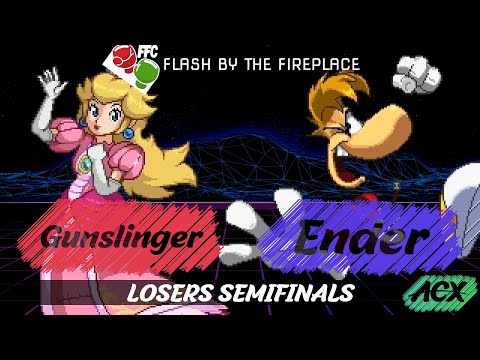 UL Gunslinger (Peach) vs SC Ender (Rayman) - Losers Semifinals - Flash by the Fireplace