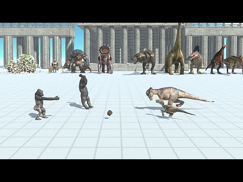 2 VS 2 MUTANT WITH ALIEN VS ALL DINOSAURS - Animal Revolt Battle Simulator