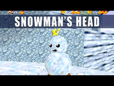 Super Mario 64 Switch Snowman's Lost His Head, Course 4 Cool, Cool Mountain Star 5 - 3D All Stars