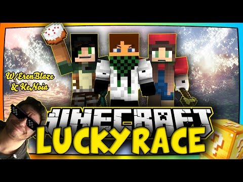 FOTO IMBARAZZANTE!? - LUCKYRACE CHALLENGE W/ERENBLAZE & KENOIA (Minecraft)