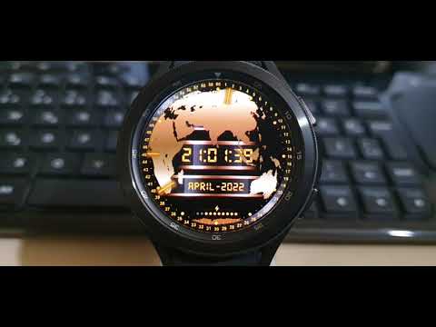 Golden Earth Watch Face