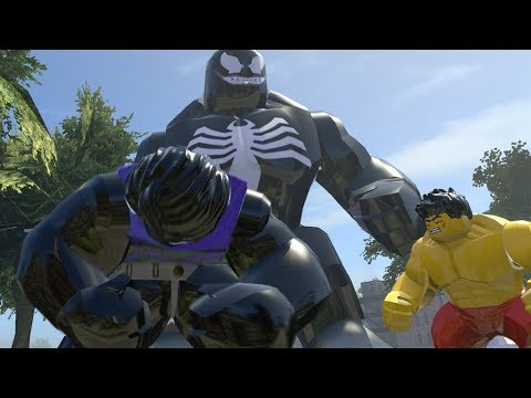 Black Hulk(Transformation) vs Big Venom vs Yellow Hulk - LEGO Marvel Super Heroes Games