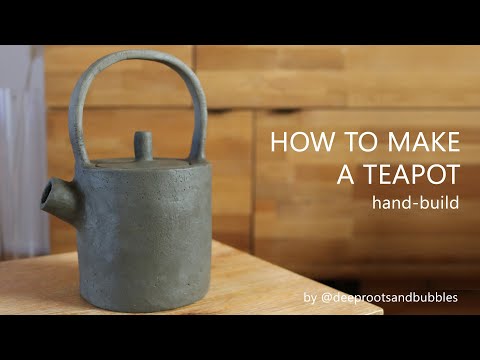 How to make a teapot (hand-built ceramics) | The entire pottery process