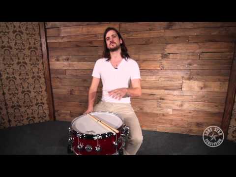 DW Collectors 6.5" x 14" Snare Drum in Ruby Glass Glitter