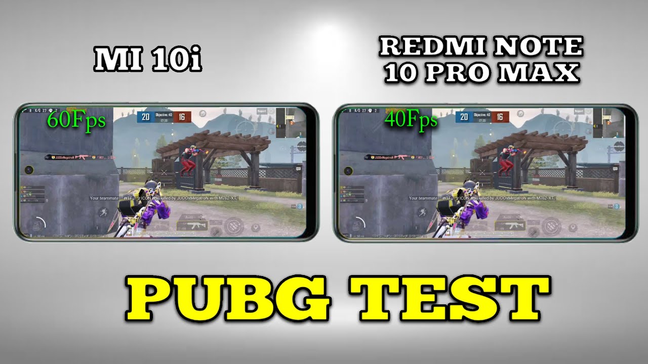 REDMI NOTE 10 PRO MAX VS MI 10i FULL COMPARISON | PUBG TEST • GRAPHICS , GYRO , FPS WHICH IS BEST ?