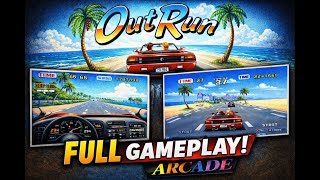 outrun arcade gameplay on the arcade