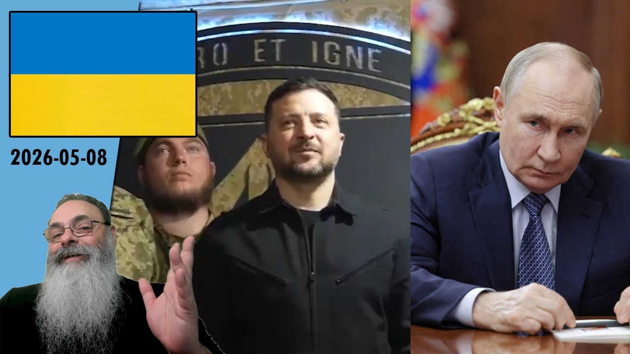 #Ucrânia 2026-05-08: ZELENSKY vai a LINHA de FRENTE, enquanto PUTIN se ESCONDE no BANHEIRO do BUNKER