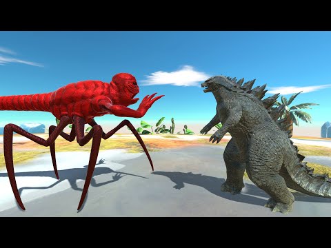 Titanus Red vs Godzilla Classic AT PREHISTORIC - Animal Revolt Battle Simulator