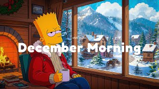 Calm Winter Morning 🔥 LoFi HipHop Beats | Cozy Fireplace Crackling with Coffee BGM for Good Mood