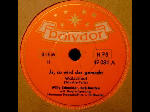 Ja, so wird das gemacht - Willy Schneider - 1953