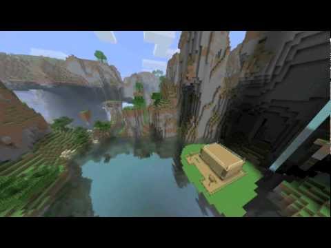 RedstoneGlow - Minecraft Timelapse Test & Fishtaco's Biome Terrain Mod (HD)