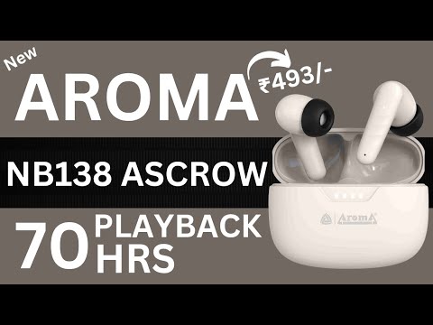 Aroma NB138 Ascrow Earbuds Only @493/- 🔥  Best TWS Earbuds Under 500 @Bisnu