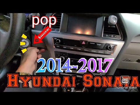 2014-2017 Hyundai Sonata How to remove radio step by step