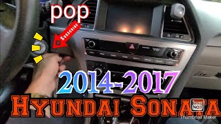 2014-2017 Hyundai Sonata How to remove radio step by step
