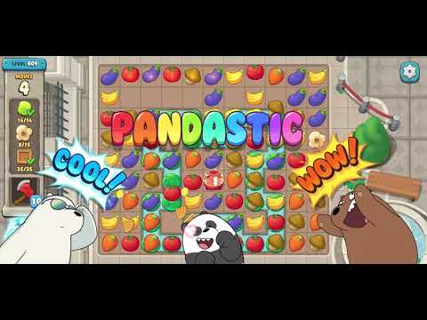 We Bare Bears Match3 Repairs Level 409 - No Boosters