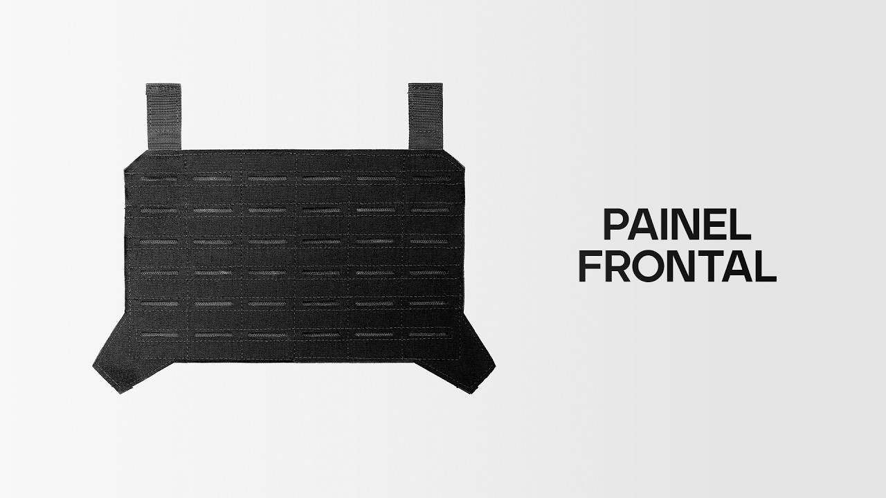 Vídeo do YouTubePainel Frontal para Plate Carrier Ares - Preto