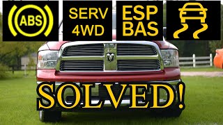 ABS, TRACTION CONTROL, SERV 4WD, ESP BAS - RAM 1500