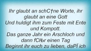 Knorkator - Weihnachtsschimpfe (ni &#39; Core &#39; Laus) Lyrics