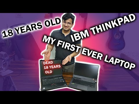 My First Ever Laptop || Lenovo - IBM Thinkpad || 18 Years old