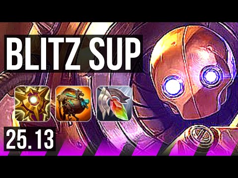 BLITZCRANK & Jinx vs THRESH & Caitlyn (SUP) | KR Diamond | 25.13