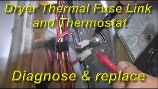 Dryer Not Heating — Fixing Thermal Fuse and Thermostat