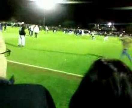 Wheatsheaf Park, Staines, Pitch Invasion