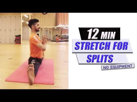 12 MIN STRETCH FOR SPLITS🔥🔥🔥 🤷‍♂️  How To Get Your Middle Splits🤷‍♂️🔥🔥🔥 No Equipment✅🔴🙏