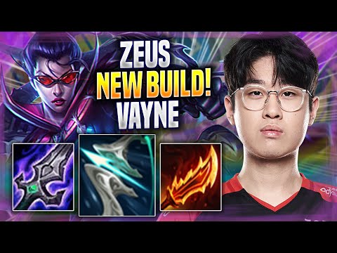 ZEUS TRIES NEW VAYNE BUILD! - T1 Zeus Plays Vayne TOP vs Shen! | Season 2022