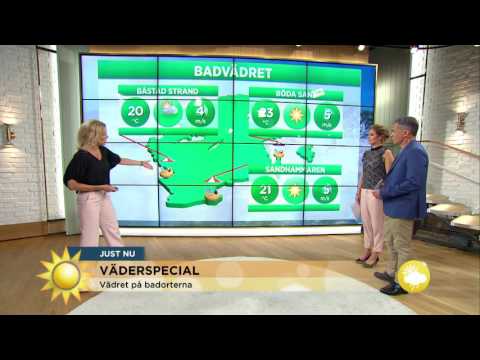 Så blir vädret på badorterna - Nyhetsmorgon (TV4)