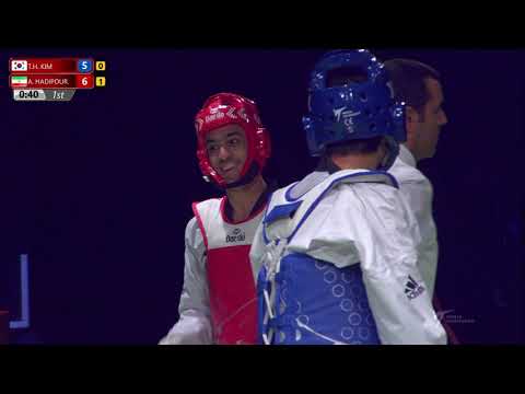 2019 Sofia WT GP SF M 58kg KIM Tae-hun KOR HADIPOUR SEIGHALANI Armin IRI