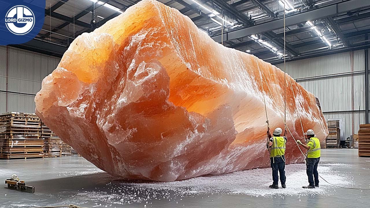 How Millions of Tons of Himalayan Salt Are Mined to Create Beautiful Salt Lamps!