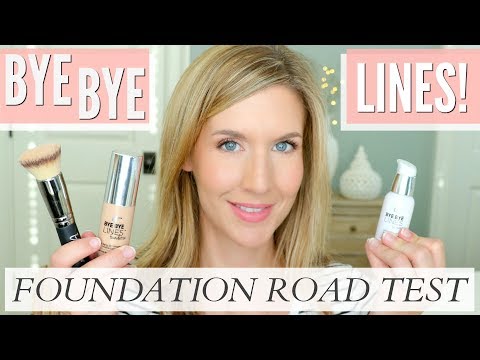 Healthy Skin Foundation | IT COSMETICS Bye Bye Lines Foundation + Serum Review | ROAD TEST Video