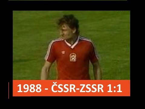 Czechoslovakia - Soviet union 1:1  prípravný futbalový zápas  27.04.1988