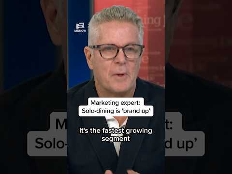 Marketing expert: Solo-dining is ‘brand up’
