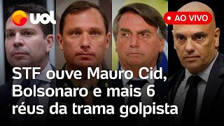 STF ouve depoimentos de Mauro Cid e aliados de Bolsonaro na ação da trama golpista; assista ao vivo