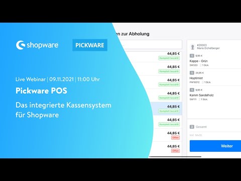 Pickware POS - Das integrierte Kassensystem für Shopware (Pickware Webinar)