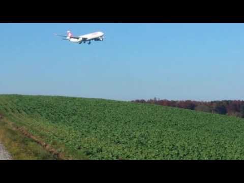ZRH Swiss landing