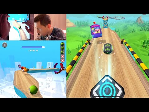 Going Balls 91-100 Levels Walkthrough on iPad Pro - Mobile Game for Android / iOS