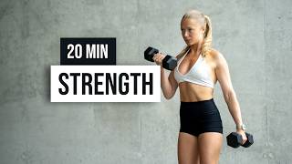 20 MIN Full Body With Weights - Dumbbell Only Workout At Home or In The Gym