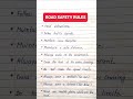 Road Safety Rules In English Traffic Safety Rules In English Road Safety Traffic Rules