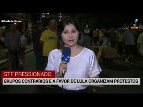 Globo Fala de Manifestação a Favor de Lula em Ato Contra Lula/ Greve na França