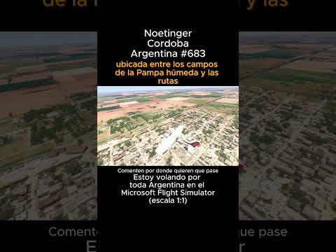 Noetinger, Cordoba desde el Microsoft Flight Simulator #noetinger #cordoba #msfs #joaha45 #argentina
