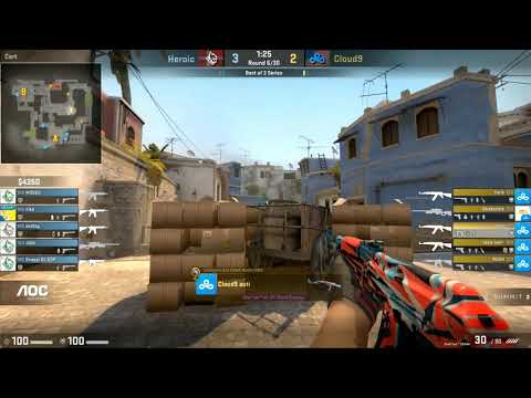 Cloud9 vs Heroic at cs_summit 2 - map 2