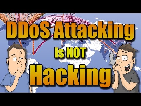 DDoS attacks require no skill, it's not hacking...
