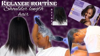 HOW TO USE DARK & LOVELY RELAXER | AT HOME DETAILED RELAXER ROUTINE